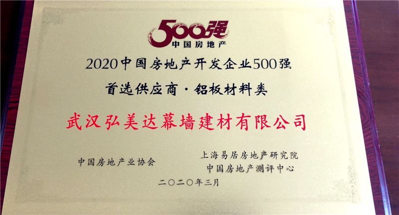 2020中國房地產(chǎn)開發(fā)企業(yè)500強